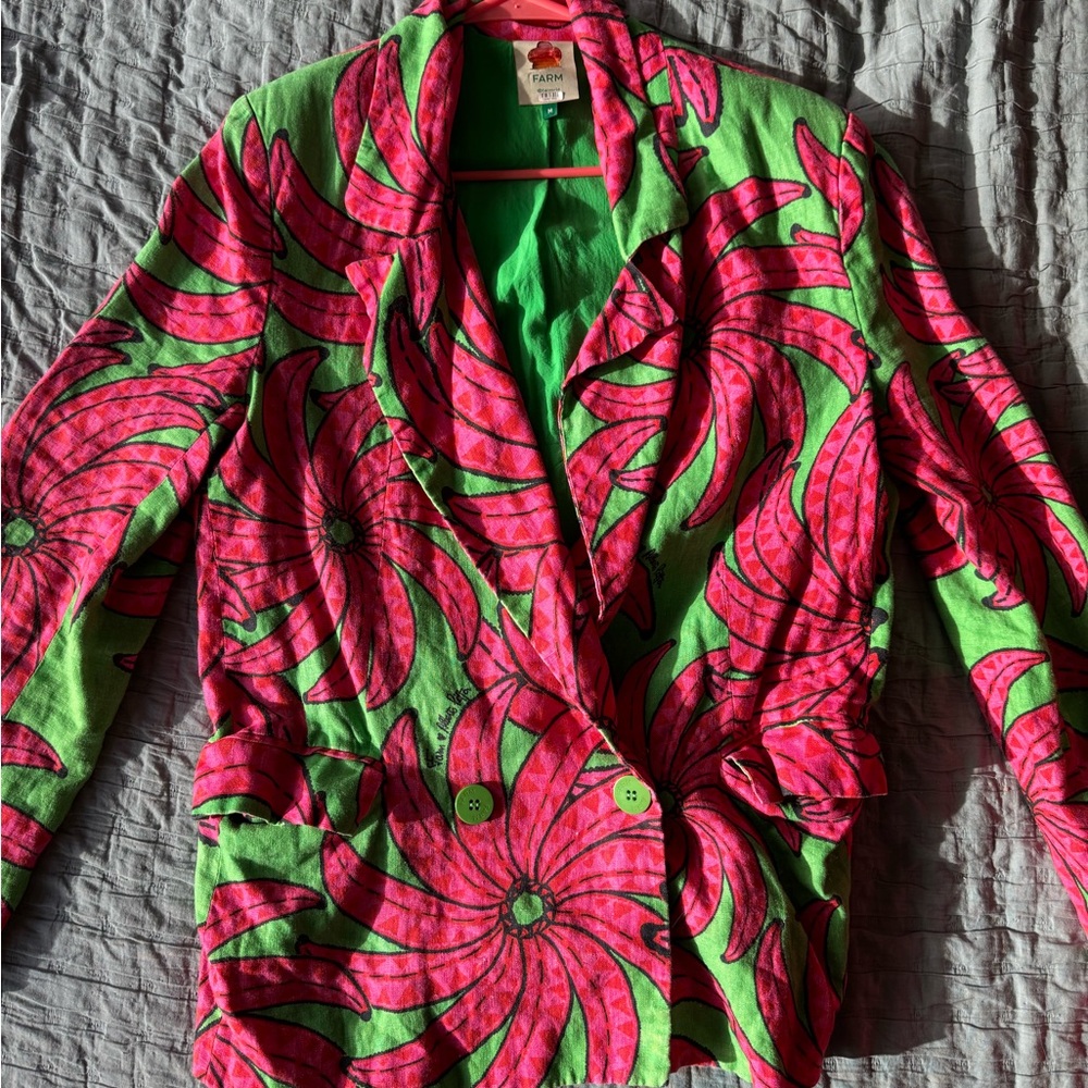 Farm Rio x Alberto Pitta linen blazer